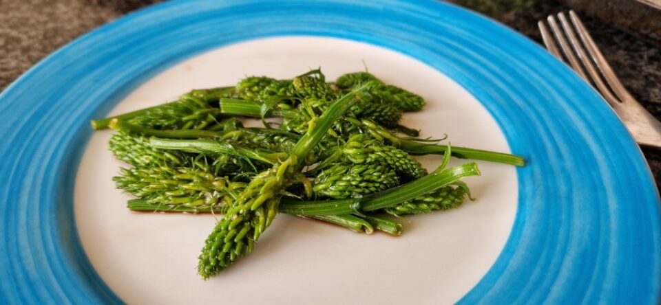 asperges de raiponce en épi
